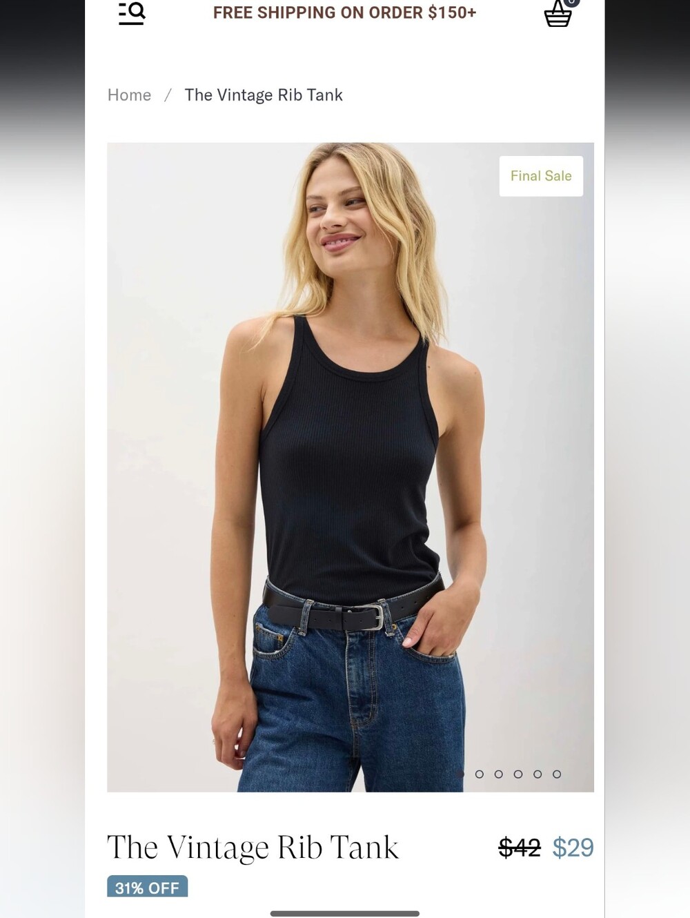 Richer Poorer | The Vintage Rib Tank
